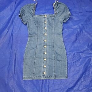 Forever 21 Blue Denim Mini Dress